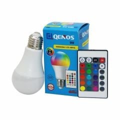 QENOS 9 WATT KUMANDALI RGB LED AMPUL