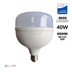 ACK 40W 6500K BEYAZ LED TORCH AMPUL E27 T120