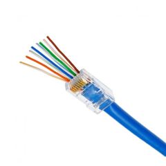 EZ RJ45 YENİ NESİL DELİKLİ CAT5 - CAT6 RJ45 KONNEKTÖR
