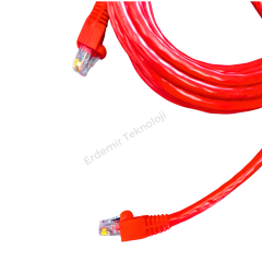 CAT 6 PATCH NETWORK İNTERNET KABLOSU KIRMIZI 30 METRE