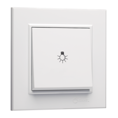 MAKEL KAREA BEYAZ ANAHTAR PRİZ ÇEŞİTLERİ(TEKLİ ÇERÇEVESİZ) LIGHT ANAHTAR