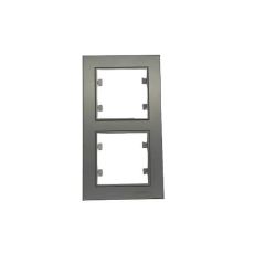 MAKEL KAREA FÜME ANAHTAR PRİZ ÇEŞİTLERİ(TEKLİ ÇERÇEVESİZ) İKİLİ DİKEY ÇERÇEVE
