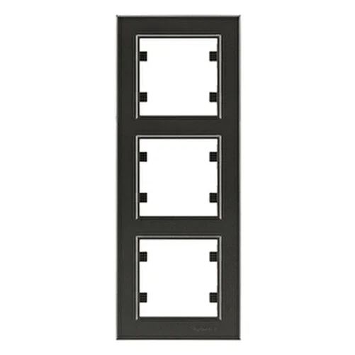 MAKEL KAREA FÜME ANAHTAR PRİZ ÇEŞİTLERİ(TEKLİ ÇERÇEVESİZ) ÜÇLÜ DİKEY ÇERÇEVE