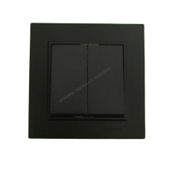 MAKEL KAREA SİYAH ANAHTAR PRİZ ÇEŞİTLERİ(TEKLİ ÇERÇEVE DAHİL) KOMÜTATÖR (2Lİ ANAHTAR)