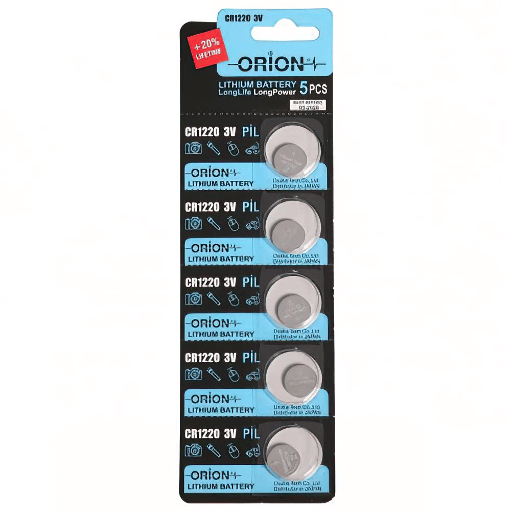 Orion CR1220 3V Lityum Pil 5'li Paket