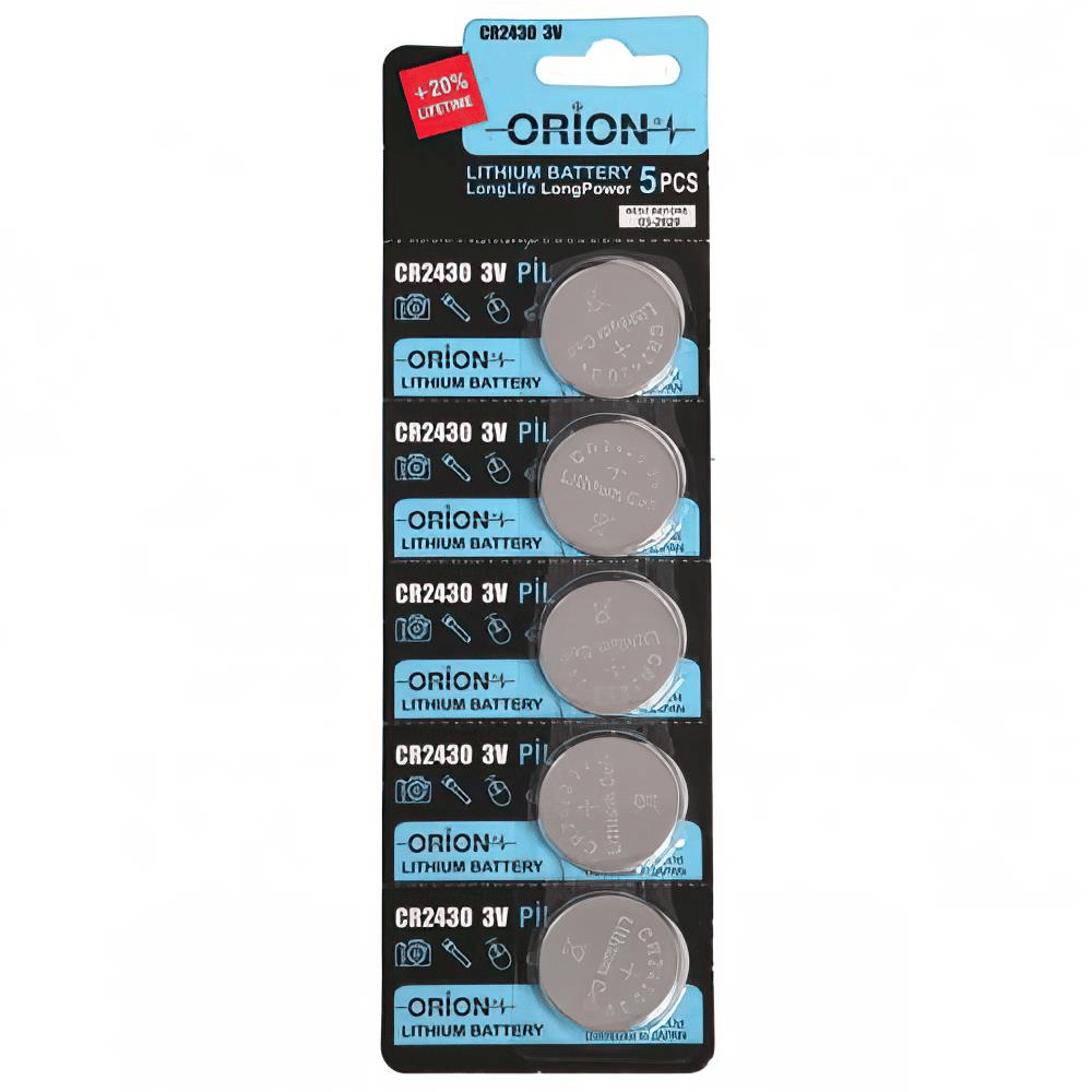 Orion CR2430 3V Lityum Pil 5'li Paket