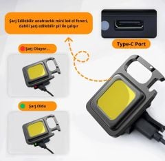 CEP PROJEKTÖRÜ 6W ŞARJLI HIGHTEK 6W CEP PROJEKTÖRÜ (USB+AÇACAKLI+MİNİ)