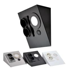 TEZGAH/DOLAP ALTI PASLANMAZ METAL LED SPOTLU PRİZ ARMATÜR İNOX KASA-GÜN IŞIĞI