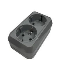 MAKEL 45082 SIVA ÜSTÜ GRİ İKİLİ TOPRAKLI PRİZ