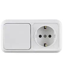 MAKEL 451A1 SIVA ÜSTÜ ANAHTAR + TOPRAKLI PRİZ
